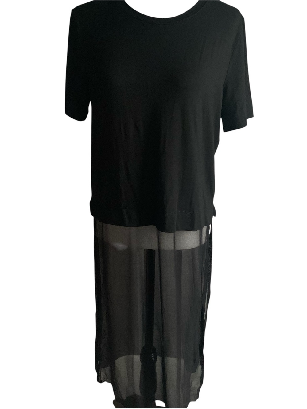 C’est Moi Viscose T-Top w Sheer Panels and Slits Whimsy Fairy Made in Italy S/M - Picture 4 of 12